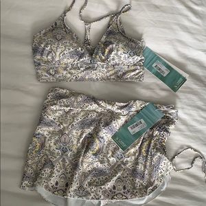 NWT Carve Designs designer swim skirt and top